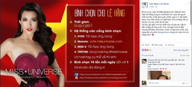 Thu Thảo, Lan Khuê cùng nhiều mỹ nhân Việt đồng loạt kêu gọi bình chọn cho Lệ Hằng - Ảnh 12.