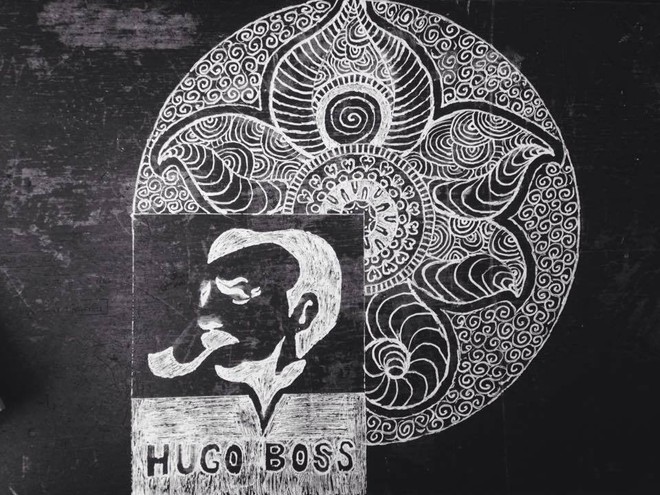 Chỉ với một cây bút xóa, nam sinh biến bàn học cũ thành một bức tranh cực ấn tượng - Ảnh 6.