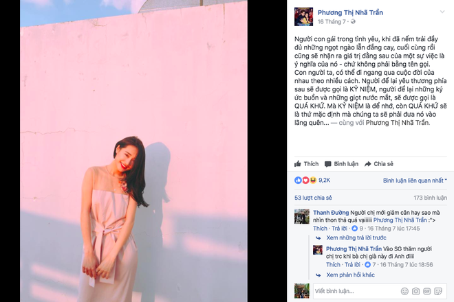 Im lặng trước nghi vấn chia tay nhưng Nhã Phương và Trường Giang đã không còn là bạn trên Facebook - Ảnh 1.