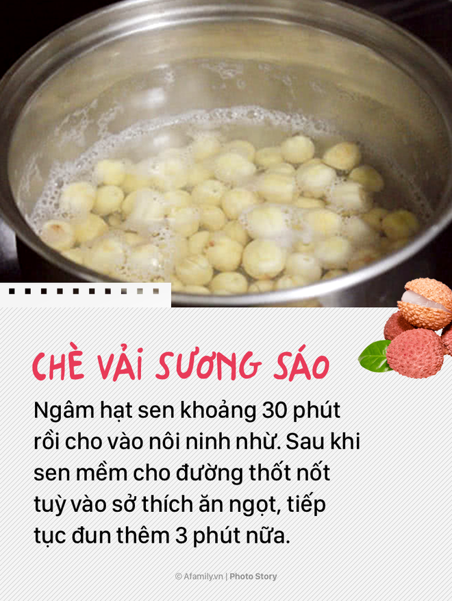 Biến tấu vải thiều nhàm chán thành món tráng miệng đặc sắc - Ảnh 5.