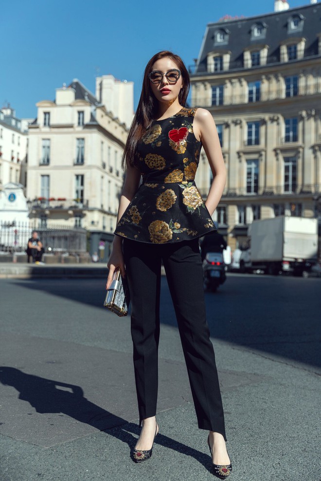 Kỳ Duyên khoe street style chất lừ trước thềm Paris Fashion Week - ảnh 1