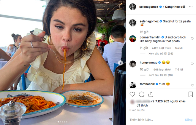 Loạt ảnh “dìm” khi ăn mì Ý của Selena Gomez là tất cả chúng ta khi được ăn ngon: Thích thì xem không thích thì xem, ảnh xấu cũng mặc kệ! - Ảnh 4.