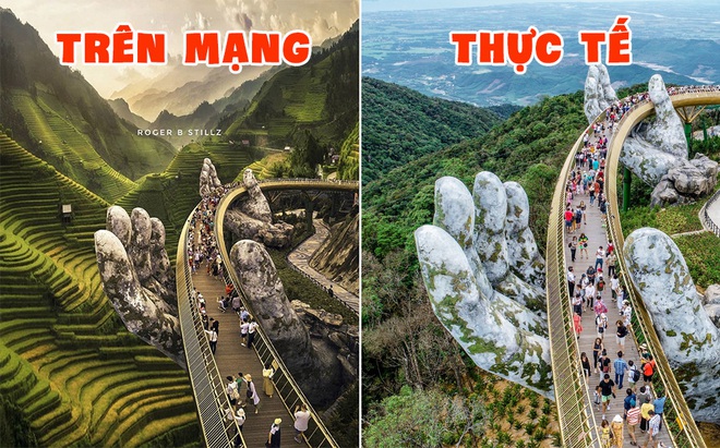 Tranh cãi nảy lửa quanh hình ảnh Cầu Vàng bị du khách nước ngoài photoshop thêm ruộng bậc thang: có ý nhắc nhở nhưng vẫn bị tác giả bật lại - Ảnh 2.