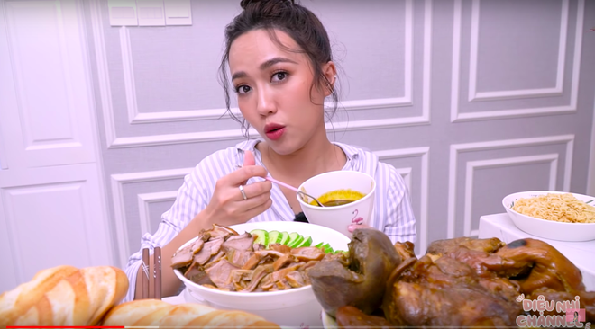 Diệu Nhi là nghệ sĩ Vbiz đầu tiên có series mukbang trên Youtube: ăn khoẻ bất ngờ, độ “lầy lội” thì khỏi bàn! - Ảnh 14.