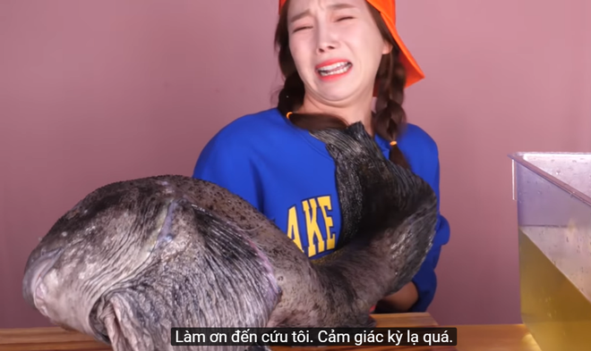 Chú cá siêu to khổng lồ lại còn mang danh xấu nhất hệ mặt trời khiến Youtuber Ssoyoung khiếp sợ đến mức phải hét lên cầu cứu - Ảnh 2.