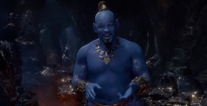 Biết trước sẽ xấu, nhưng tạo hình Thần Đèn của Will Smith trong Aladdin vẫn gây sốc vì không khác gì xì trum - Ảnh 5. Biết trước sẽ xấu, nhưng tạo hình Thần Đèn của Will Smith trong Aladdin vẫn gây sốc vì không khác gì xì trum - Ảnh 5.