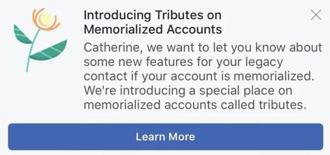 Ý tưởng khó ngửi của Facebook: Biến trang cá nhân thành ngôi mộ ảo để đẹp mặt người đã khuất? - Ảnh 1.