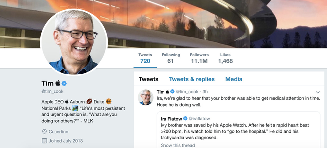 Bị Tổng thống Trump gọi nhầm là Tim Apple, CEO Tim Cook lên Twitter đổi tên y hệt luôn cho nóng - Ảnh 2.