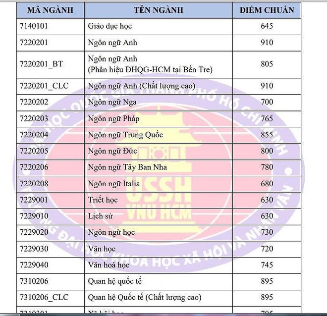 Điểm chuẩn năng lực vào Nhân văn, Bách khoa, KHTN TP.HCM tăng mạnh: Nhiều ngành lấy hơn 900 điểm - Ảnh 1.