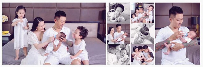 Mừng con trai thứ 3 tròn 1 tháng tuổi, vợ chồng Tuấn Hưng chính thức công khai rõ mặt và tên đầy đủ cực đáng yêu của bé - Ảnh 6. Mừng con trai thứ 3 tròn 1 tháng tuổi, vợ chồng Tuấn Hưng chính thức công khai rõ mặt và tên đầy đủ cực đáng yêu của bé - Ảnh 6.