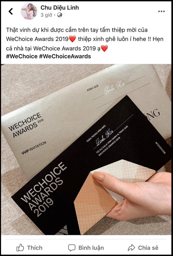 Hot nhất nhì MXH bây giờ chính là thiệp mời Gala WeChoice Awards 2019, dàn khách mời nổi tiếng đua nhau khoe! - Ảnh 8.