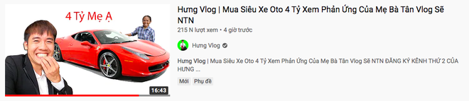 Sau loạt lùm xùm phải nộp phạt, Hưng Vlog khoe mua xe 4 tỷ, tuyên bố với bà Tân: “Con đầy tiền”? - Ảnh 1. Sau loạt lùm xùm phải nộp phạt, Hưng Vlog khoe mua xe 4 tỷ, tuyên bố với bà Tân: “Con đầy tiền”? - Ảnh 1.