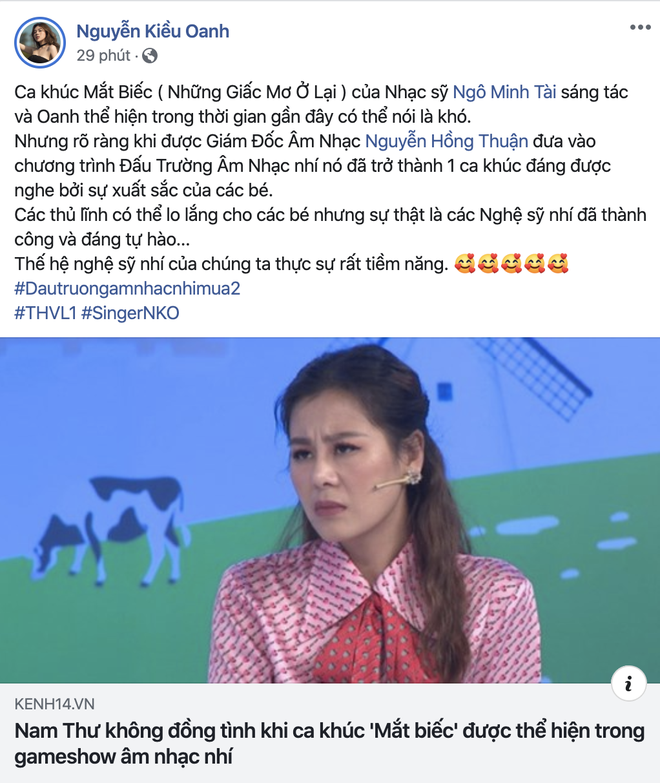 Nguyễn Hồng Thuận lên tiếng khi bị Nam Thư phản ánh chọn nhạc quá khó trong gameshow nhí - Ảnh 5.