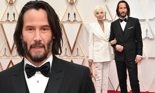 270.000 fan xúc động vì ngôi sao tử tế nhất hành tinh: Người ta chọn bạn gái, Keanu Reeves đưa mẹ ruột lên thảm đỏ Oscar - Ảnh 4.