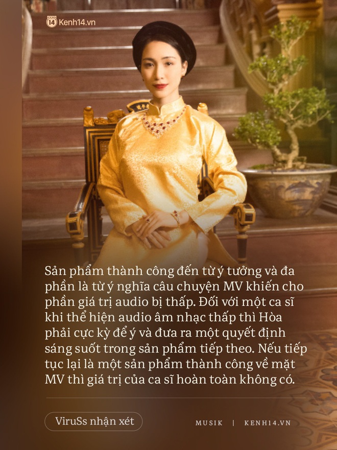 Viruss nhận xét: MV Hoà Minzy thành công thực sự, nhưng giá trị phần audio và âm nhạc thì rất thấp - Ảnh 5.