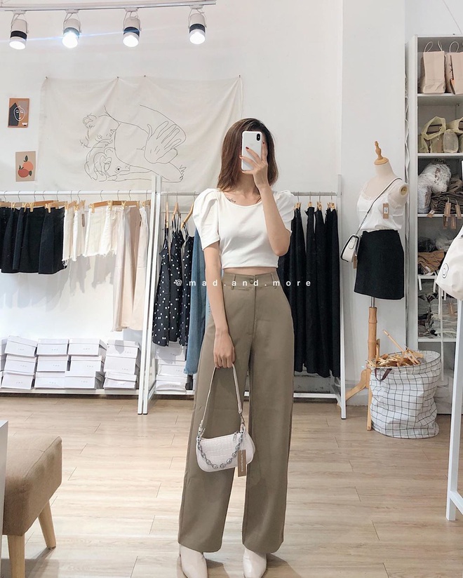 10 kiểu quần mix cực “ngọt” cùng crop top, đã thế lại còn “hack” chân dài hơn 10cm là ít  - Ảnh 1.