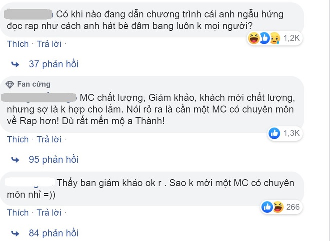 Nhiều khán giả không hài lòng khi Trấn Thành làm MC Rap Việt, Wowy lên tiếng bênh vực - Ảnh 1.