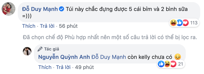 Quỳnh Anh (vợ Duy Mạnh) khoe mặt mộc khi đập hộp túi hàng hiệu trăm triệu, chị gái gây chú ý với câu hỏi: Yên tâm đi đẻ chưa - Ảnh 2.