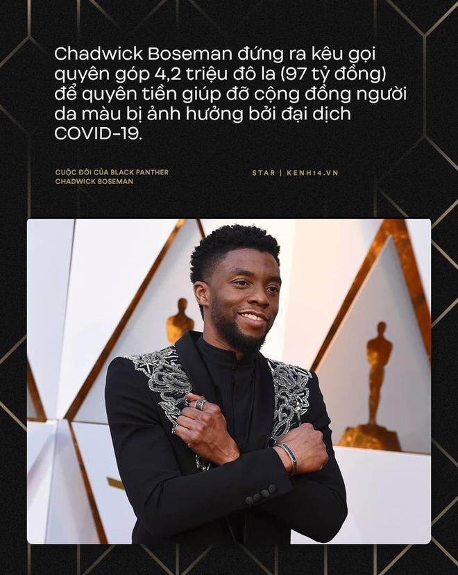 Black Panther Chadwick Boseman: Anh hùng đời thực với sự nghiệp lẫy lừng, yêu mỹ nhân đẹp nhất thế giới và đời tư bí mật ít ai hay? - Ảnh 13.