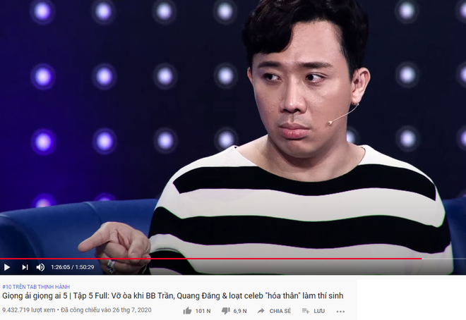 Trấn Thành xứng danh Ông trùm gameshow: 2 tuần liền có tận 6 video thống trị top trending YouTube - Ảnh 8. Trấn Thành xứng danh Ông trùm gameshow: 2 tuần liền có tận 6 video thống trị top trending YouTube - Ảnh 8.