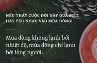 Nếu thấy cuộc đời này quá mệt, hãy yêu nhau vào mùa đông!