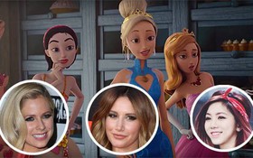Loạt "công chúa Disney" Ashley Tisdale, Demi Lovato và Avril Lavigne hội tụ tại cuộc chiến giành trai... hoạt hình