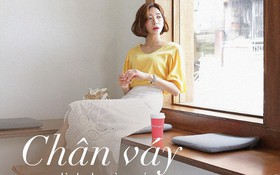 Dù cao ráo hay thấp bé, chỉ cần chọn đúng dáng chân váy phù hợp thì chân ai cũng như dài ra "cả tấc"