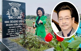 Diễn viên Thanh Hương tới viếng mộ NSND Hoàng Dũng nhân ngày sinh nhật, vẫn giữ nguyên cách gọi đặc biệt này?