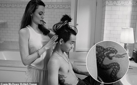 Cậu con trai cả nhà Angelina Jolie gây chú ý với ảnh cởi trần khoe hình xăm dữ dằn