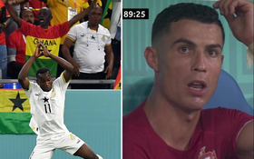 Ronaldo phát cáu vì cầu thủ Ghana bắt chước pha ăn mừng "siuuu"?
