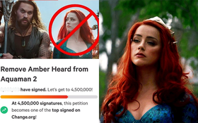 Giữa vụ kiện nghìn tỷ với Johnny Depp, lượng khán giả ký tên loại Amber Heard khỏi Aquaman 2 tăng lên con số khủng