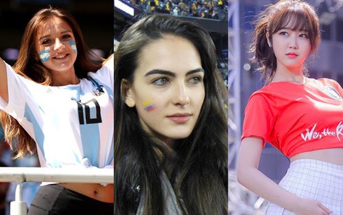 MXH tràn ngập hình ảnh của những nữ cổ động viên xinh đẹp trên khắp khán đài World Cup