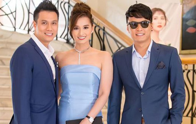 Anh em Phan Thành, Phan Hải diện vest hộ tống Lã Thanh Huyền dự sự kiện của Huyền Lizze