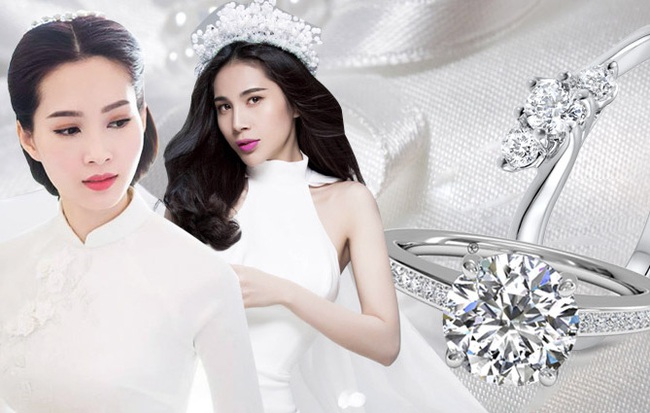 So kè những chiếc nhẫn cưới có trị giá khủng của cặp đôi sao Việt