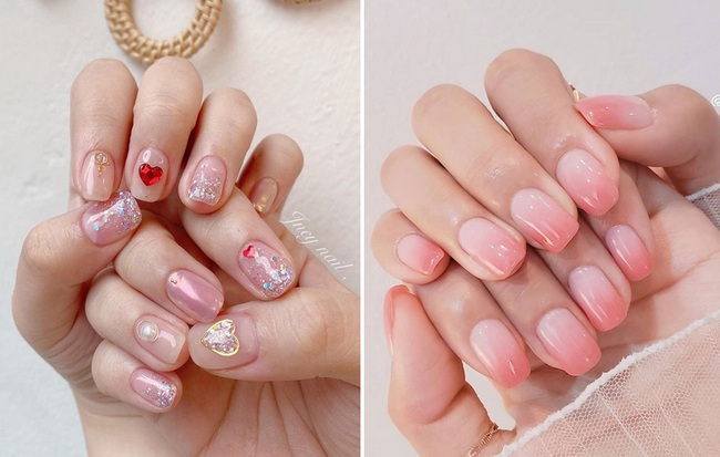 Nail hồng xinh nức nở thế này, các nàng diện đi chơi Valentine thì chỉ có điểm 10 xuất sắc