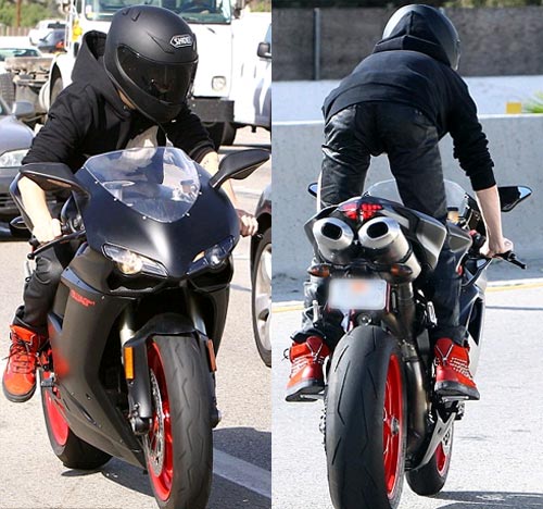 Justin Bieber chuyển sang cưỡi môtô sau sự cố xe hơi 2