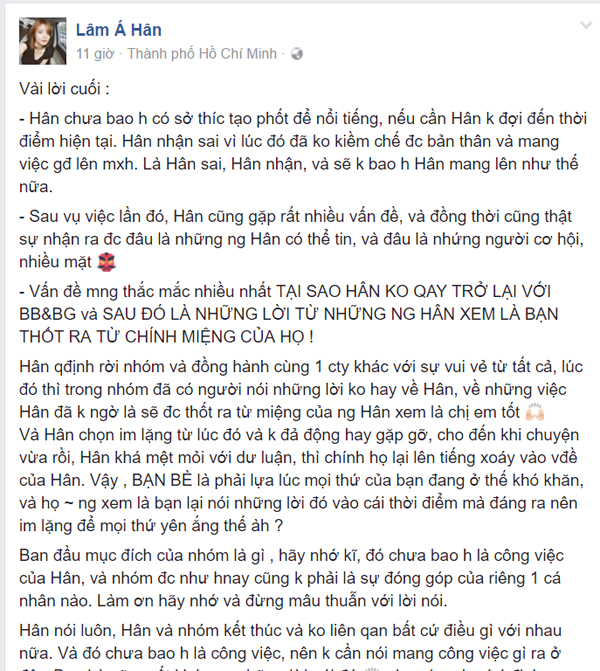 Lâm Á Hân lần đầu lên tiếng về mối quan hệ cơm không lành canh không ngọt với nhóm BB&BG - Ảnh 6.