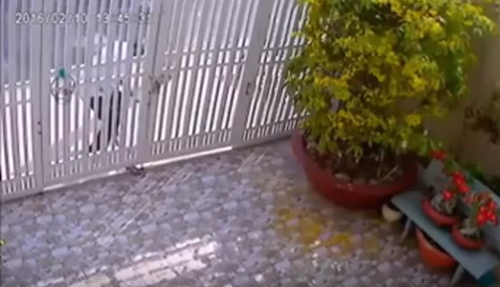Hy hữu: T&ecirc;n trộm cạy kh&oacute;a cổng bị cửa đ&egrave; g&atilde;y ch&acirc;n ở S&agrave;i G&ograve;n - Ảnh 2.