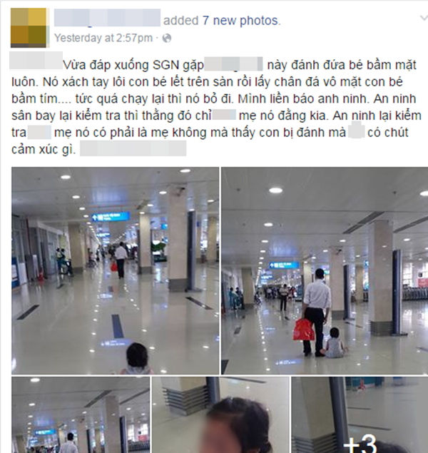 Có hay không việc mẹ đẻ dửng dưng nhìn con gái bị đánh đập, kéo lê tại sân bay Tân Sơn Nhất? - Ảnh 1.