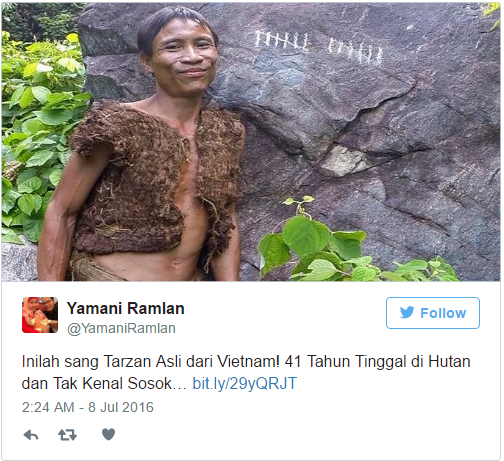 Video theo ch&acirc;n Tarzan Việt Nam Hồ Văn Lang trở về rừng xanh g&acirc;y b&atilde;o khắp thế giới - Ảnh 2.