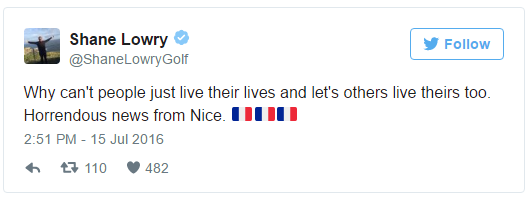 Xúc động hình ảnh golf thủ đội mũ tưởng niệm các nạn nhân vụ thảm sát ở Nice - Ảnh 4.