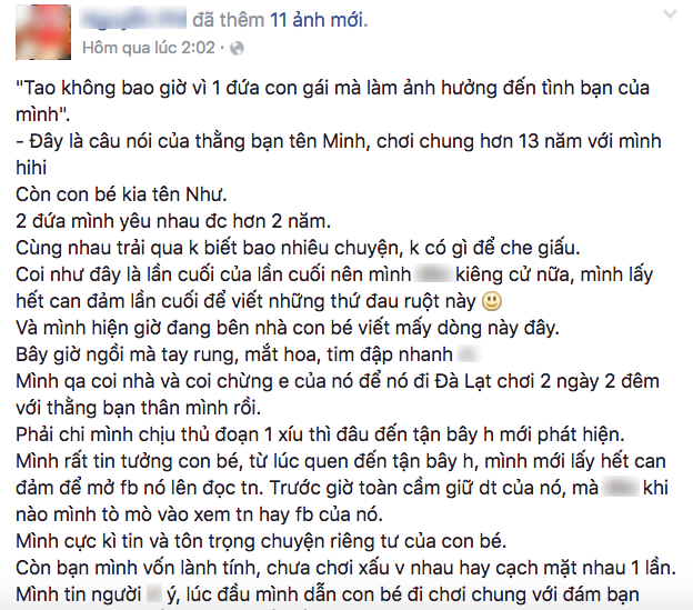 Mất người yêu vì bạn gái và 2 cậu bạn thân cùng nhau đóng kịch: Truyền thuyết tin bạn mất bồ là có thật! - Ảnh 1.