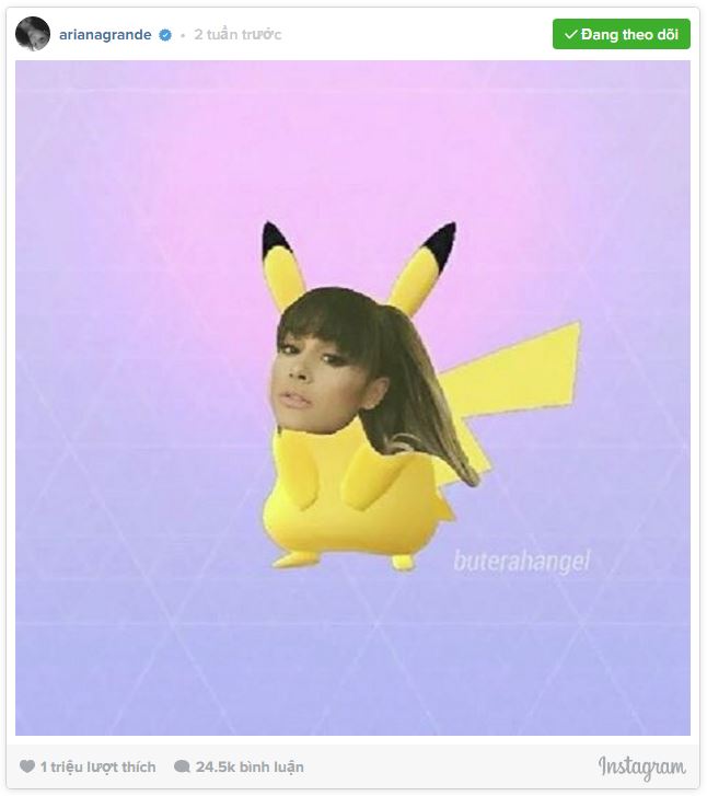 Đến Ariana Grande cũng đang mất ăn mất ngủ vì Pokemon GO giống như bạn! - Ảnh 1.