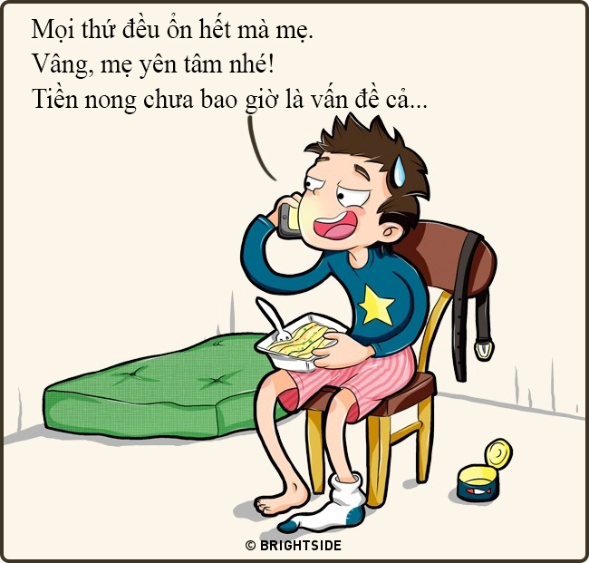 Bộ tranh: Những điều mà chúng ta sẽ không bao giờ thừa nhận với bố mẹ - Ảnh 1.