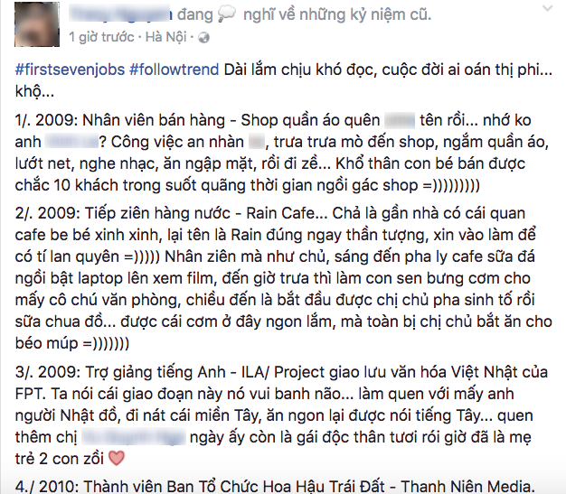 Kể về 7 công việc đầu tiên trong đời - Trào lưu mới khiến ai cũng muốn được trút nỗi lòng! - Ảnh 11.