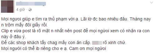 Clip cô gái bị bắt quả tang ăn trộm tới 12 đôi giày ở Thái Nguyên  - Ảnh 3.