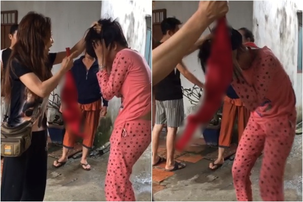 Người dì giật tóc, lột áo ngực nữ sinh vì dám đánh cháu mình - Ảnh 1.
