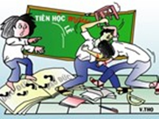 Xuất hiện clip 2 nữ sinh Nghệ An bị nh&oacute;m bạn lớp 9 đ&aacute;nh hội đồng d&atilde; man - Ảnh 1.