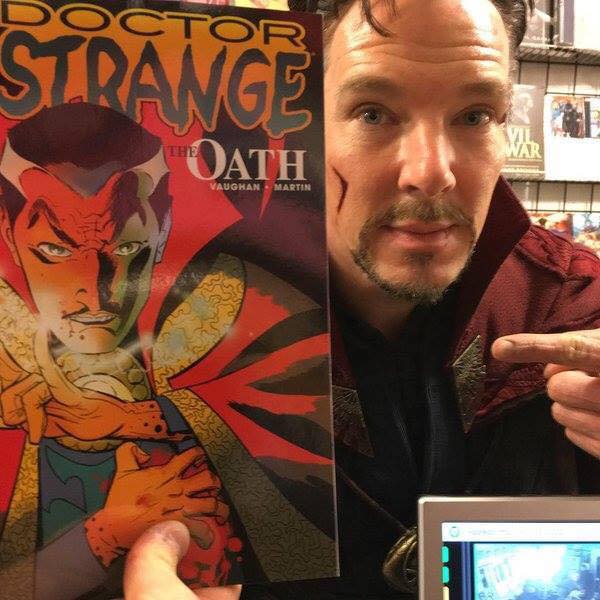 Cười t&eacute; ghế với ảnh chế Doctor Strange diễn s&acirc;u nhảy nh&oacute;t tr&ecirc;n phim trường - Ảnh 16.