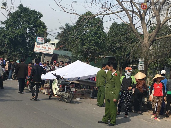 Hà Nội: Hai vợ chồng bị xe tải cán chết thương tâm - Ảnh 1.